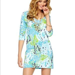 Lilly Pulitzer Blue Let’s Cha Cha Dress size M